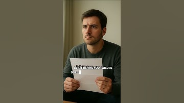 Don’t let failure define you; let it refine you