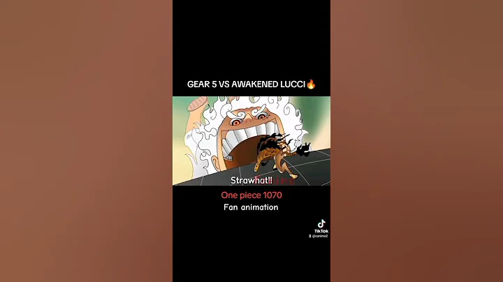 GEAR 5 LUFFY VS LUCCI 🥶🔥 #gear5 #shorts #luffygear5