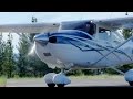 Take Off at 8,000 ft Density Altitude - C182 Skylane - Mountain Flying - NorCal - ATC audio