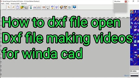How to dxf file open for winda cad /Dxf file format making  new video (2022)