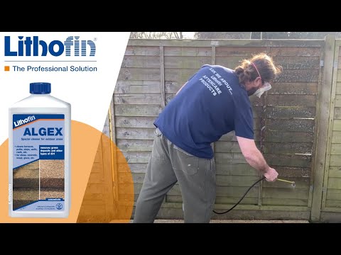 How to Remove Green Algae from Wooden Fence Panels - video from Casdron