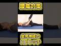 【腰痛・足の痺れ対策】脊柱管狭窄症から守る簡単ストレッチ