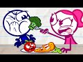 Pencilmate PLAYS With His FOOD! | Animated Cartoons Characters | Animated Short Films