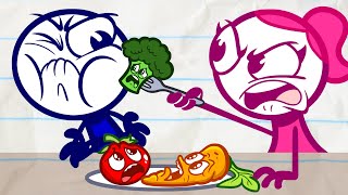 Pencilmate PLAYS With His FOOD! | Animated Cartoons Characters | Animated Short Films