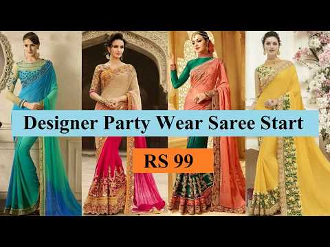 amazon designer party wear saree rs 99