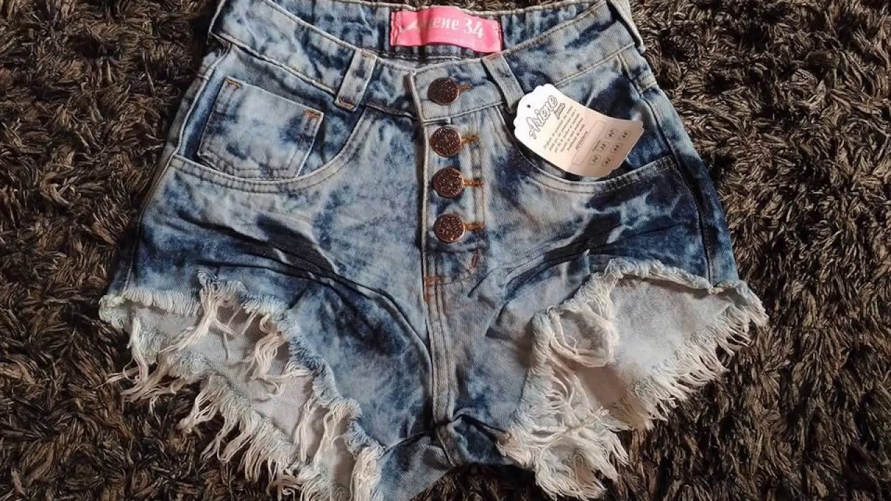 shorts jeans cintura alta hot pants