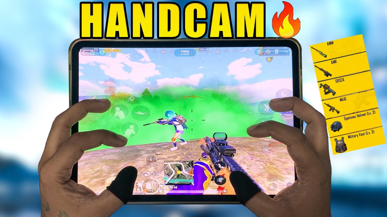 iPad Pro M4 | Best PUBG Mobile HANDCAM 6 Finger Claw + Gyroscope - YouTube