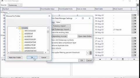 Tick Data Suite 2 import tutorial
