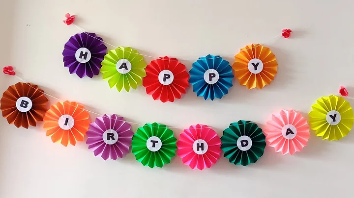 How To Make Birthday Banner | DIY | DIY Birthday Banner | Birthday Decoration Ideas