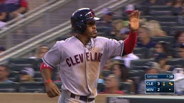 CLE@MIN: Ramirez plates Lindor on single to center