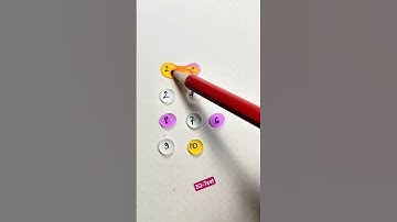 The challenge is to draw a line connecting to the number 10 😱 #games #art #maths#funny#line #shorts