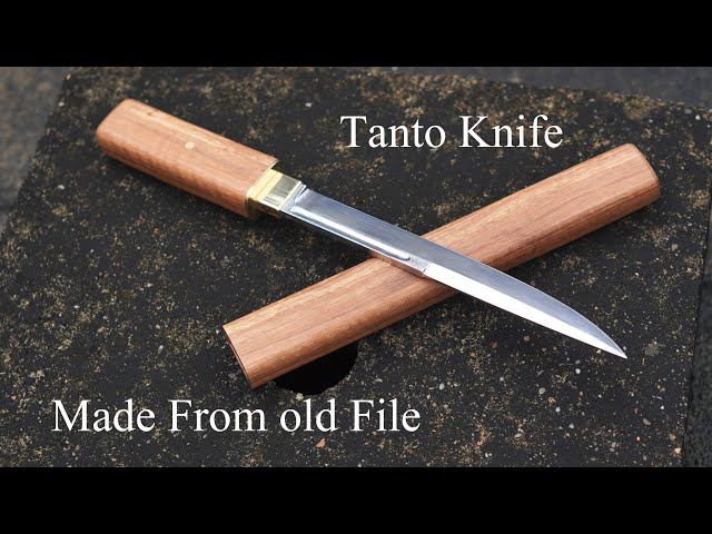 Making Japanese Tanto Knife from an Old File [without Power Tools] 