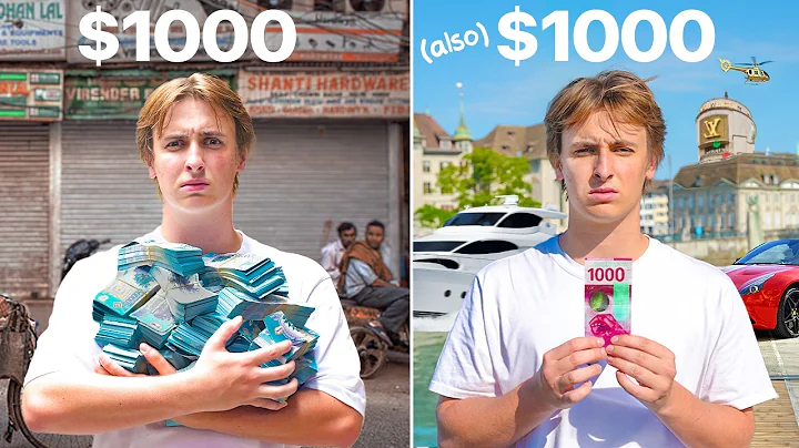 I Spent $1000 in the Cheapest vs Most Expensive City