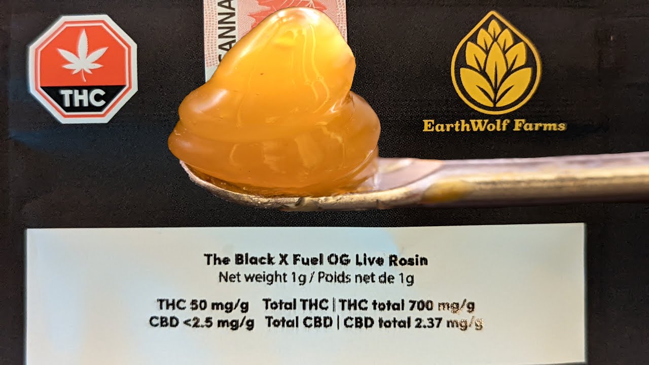 Concentrate Review  - The Black X Fuel OG Live Rosin - from Bubble Hash