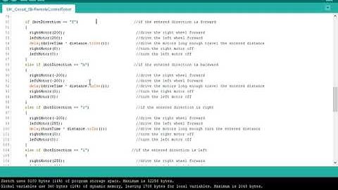 17 b SIK Circuit 5B Remote Control Robot Arduino code