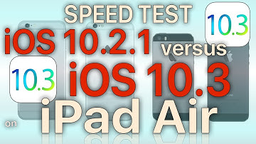 iPad Air  : iOS 10.3 with APFS (Build 14E277) vs iOS 10.2.1 Performance Test