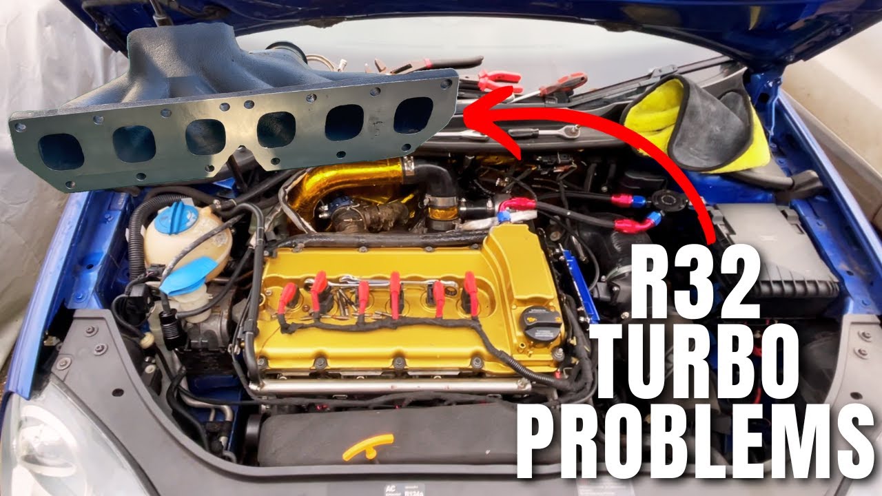 Common R32 Turbo Problem Warped SPA Turbo Exhaust Manifold! YouTube