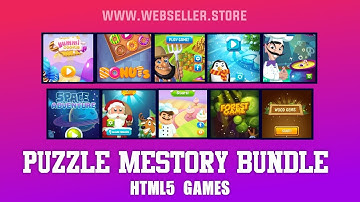 11 HTML5 Games Puzzle Mestory Bundle Source code