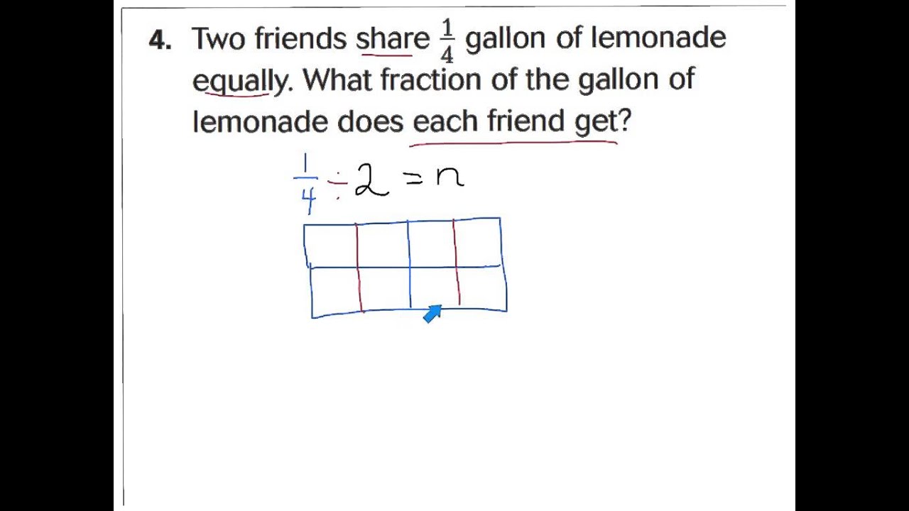worksheet Division Of Fractions 8 5 interpret division with fractions youtube fractions