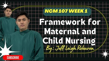 NCM 107 Week 1: Framework of Maternal and Child Health Nursing