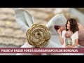 PASSO A PASSO PORTA GUARDANAPO FLOR DE CROCHÊ COM BORDADO | PASSO A PASSO DE CROCHÊ