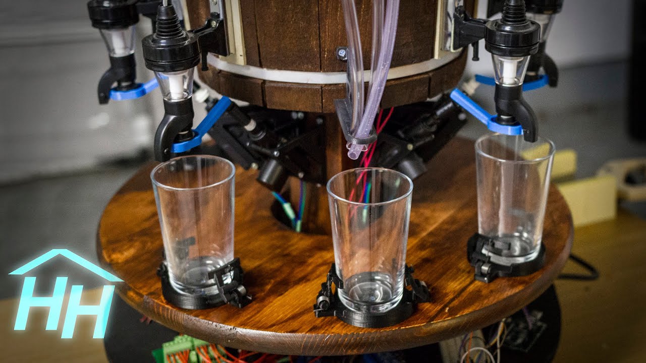 The Inebriator - Arduino Cocktail Machine - Dispensing Signature Cocktail 