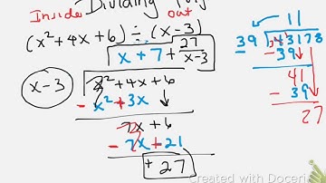 TEKS A.10C - Dividing Polynomials