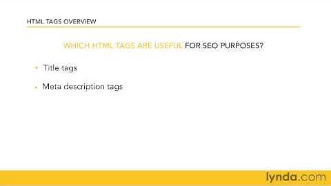 SEO in HTML tag Part 1.