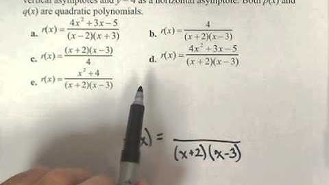 MAT150 Review - Rational Functions