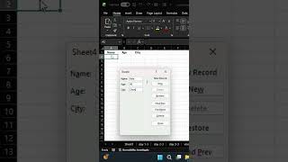Data Entry in Seconds using Excel Data Form | Hidden Excel Trick! #ExcelShorts
