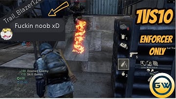 1 vs 10 (Enforcer Only)  Comeback   - The Last of Us : Remastered Multiplayer