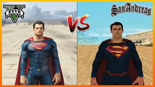 Gta 5 Superman Vs Gta San Andreas Superman Who Is Best?