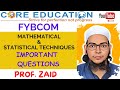 FYBCOM | IMPORTANT QUESTIONS | MATH & STATS | SEM - 1 | PROF ZAID #trend #viral #exam #live #netexam
