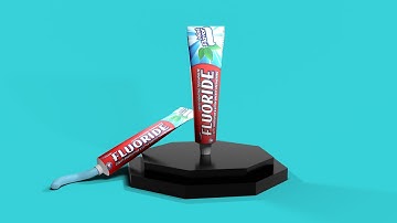 Tutorial blender untuk pemula ke 68 : Membuat mockup pasta gigi di blender 2.93.1 & Photoshop PART 1