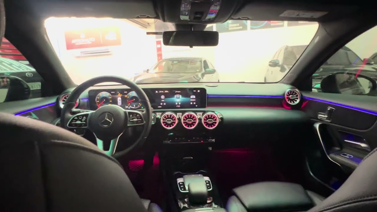 Mercedes A250 - Projeto Som e Iluminação Multicolor - ArtsomAuto