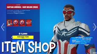 Captain America Sam Wilson (MCU) Fortnite Skin Item Shop - Preview