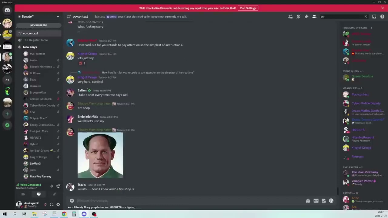 Commentary Community Archival | Senate/Barrel: I Just Dont Know or Rosas Last Stand (Rosa Call)
