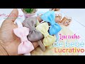 LAÇO GRAVATINHA LINDO - laço de bebê para iniciantes  - Diy ribbon bow hair