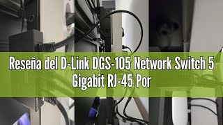 Reseña Del D-Link Dgs-105 Network Switch 5 Gigabit Rj-45 Ports 101001000Mbps Metal Chis Igmp Sn