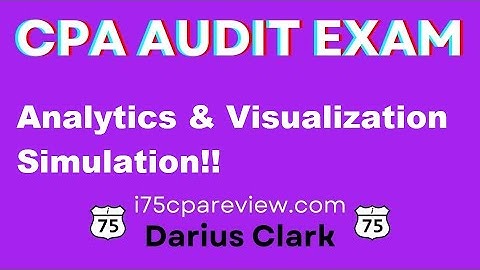 CPA Exam-Audit Data Analytics and Visualization Simulation- Darius Clark! #cpaexam #cpareviewcourse