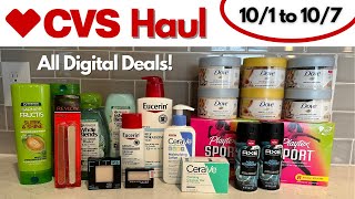 CVS Free and Cheap Digital Couponing Deals This Week | 10/1 to 10/7 | Easy All Digital Deals!