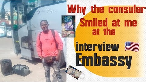 Interview experience at the 🇺🇸 America embassy Nairobi . Aaron Ntende.