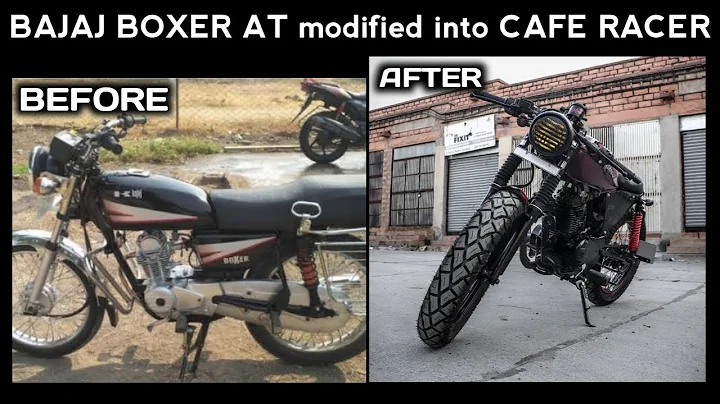 BAJAJ BOXER modified into CAFE RACER | RAMDEV CUST...