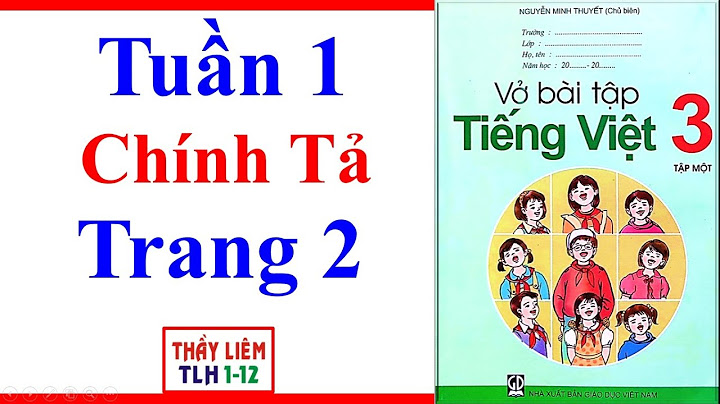 Bài tập tiếng việt lớp 3 tuần 1 trang 2