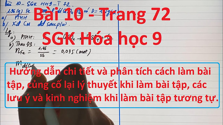 Giải bài tập sách giáo khoa hóa 9 trang 9 năm 2024