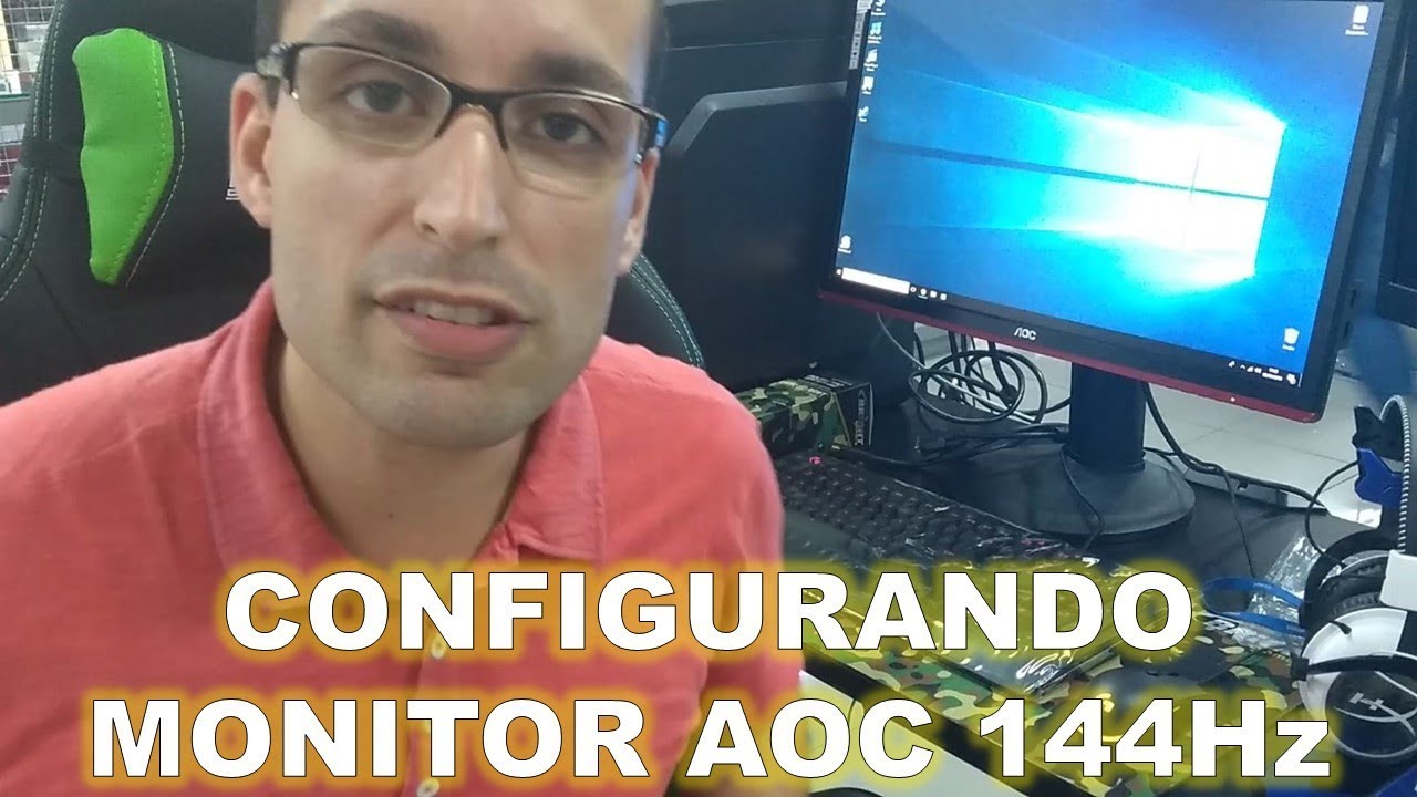 Configurando Monitor Aoc De 144hz Manual Youtube