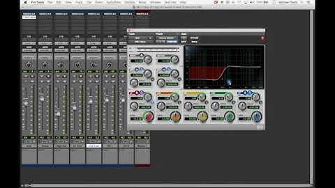 Basic Drum Mix with EQ using Pro Tools