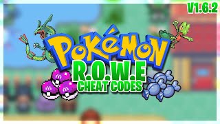Pokemon ROWE Cheat Codes
