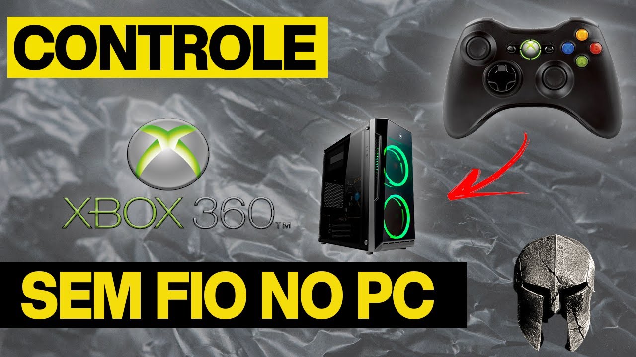 Controle Xbox 360 sem fio no PC 