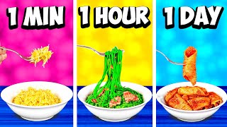 1 Minute vs 1 Hour vs 1 Day Pasta by VANZAI COOKING